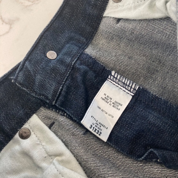 GUESS Jeans Rebel Straight Leg Dark Blue Denim Size 31 x 32 - Picture 14 of 14